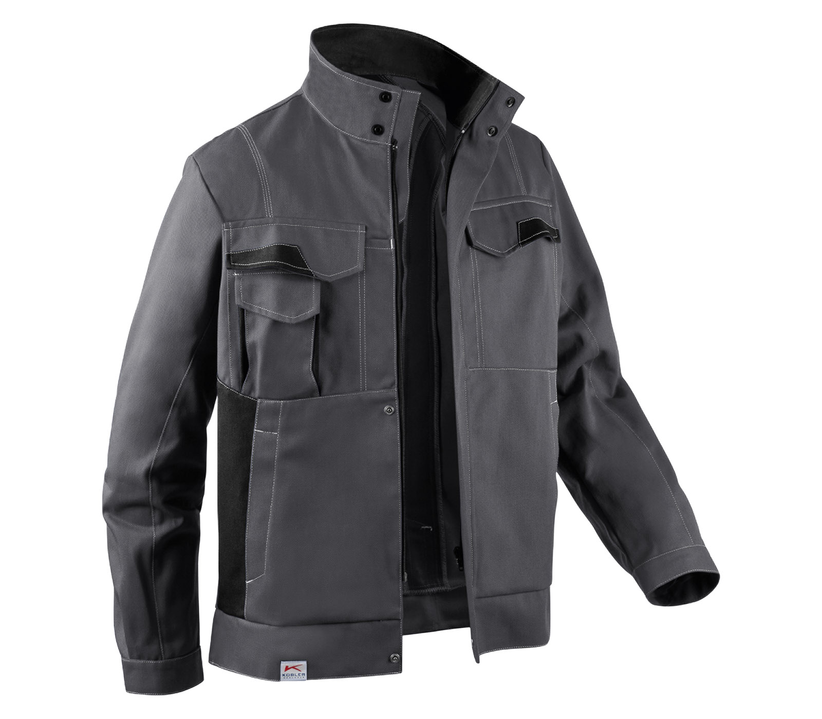 KÜBLER Arbetiskleidung graue Arbeitsjacke